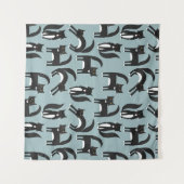 Tuxedo Cat Wandkleed (Voorkant (horizontaal))