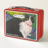 Tuxedo Cat 'What's For Lunch' Metalen Lunchbox (Achterkant)
