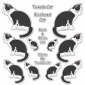 Tuxedo Cats LG Sticker Set (Voorkant)