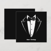 Tuxedo Classic Party Funny Concert Festival Design Kaart (Voorkant / Achterkant)