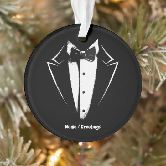 Tuxedo Classic Party Funny Concert Festival Design Ornament (Boom)