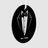 Tuxedo Classic Party Funny Concert Festival Design Ornament (voorkant)