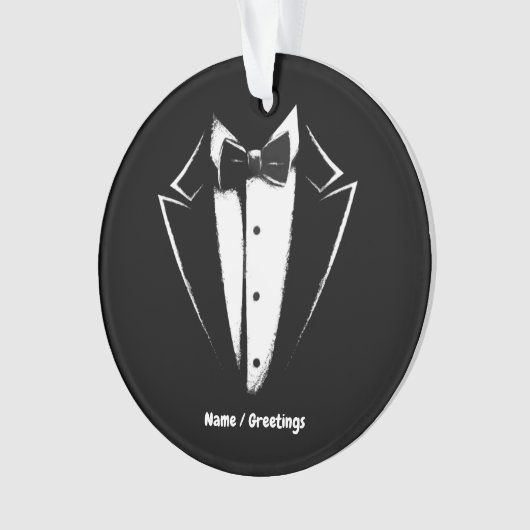 Tuxedo Classic Party Funny Concert Festival Design Ornament (voorkant)