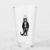 Tuxedo Classy Cat Glas (Voorkant)