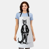 Tuxedo Classy Cat Schort (Gedragen)