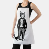 Tuxedo Classy Cat Schort (Insitu)