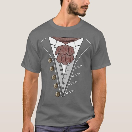 Tuxedo Cravat Diplomat T-Shirt Gray (Voorkant)