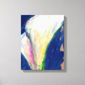 Tuxedo Cuff White Calla Lilies Canvas Art Print (Voorkant)