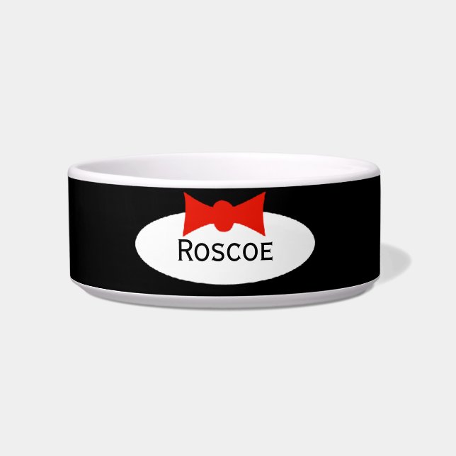 Tuxedo Dapper Boy Bow Stropdas op maat Voerbakje (Voorkant)