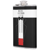 Tuxedo Das Bruidegom Huwelijk Flask Heupfles (Links)