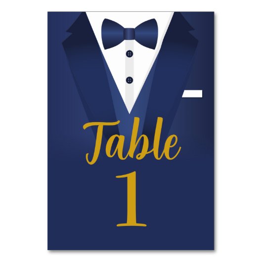 Tuxedo Event Bow Stropdas Zwart Stropdas Goud Navy Kaart (Achterkant)