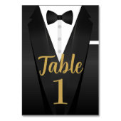 Tuxedo Event Bow Stropdas Zwart Stropdas Party Gou Kaart (Voorkant)
