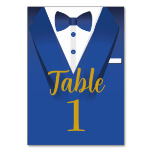 Tuxedo Event Bow Stropdas Zwart Stropdas Royal Blu Kaart