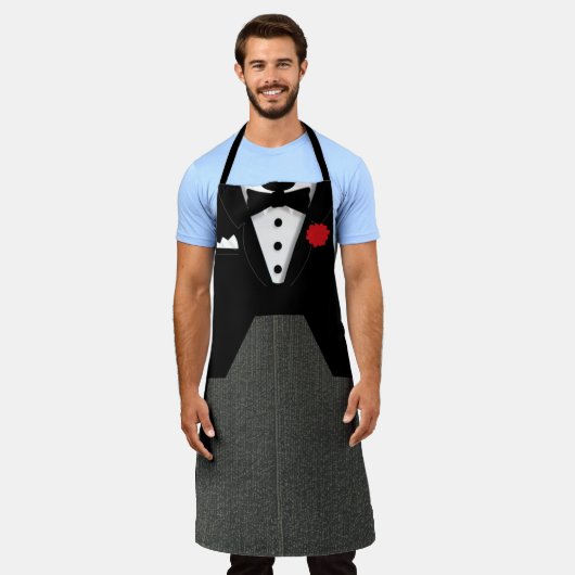 Tuxedo Formal Schort (Gedragen)