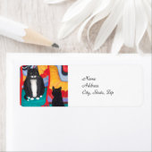 Tuxedo Fun House Fat Cat Etiket (Insitu)