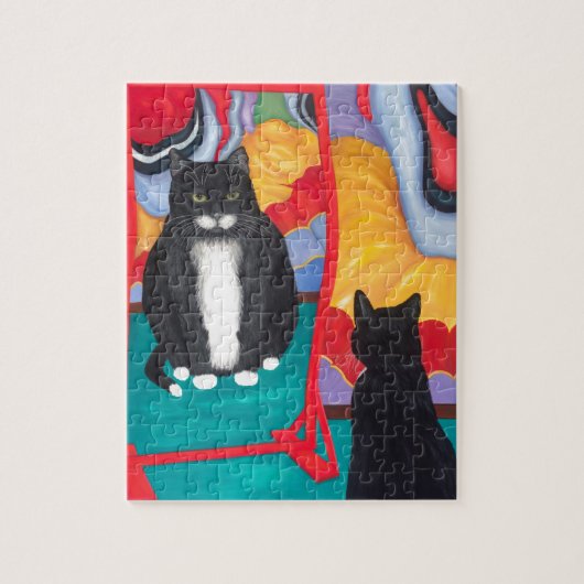 Tuxedo Fun House Fat Cat Legpuzzel (Verticaal)