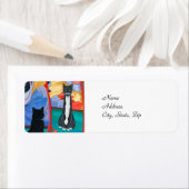 Tuxedo Fun House Skinny Cat Etiket (Insitu)