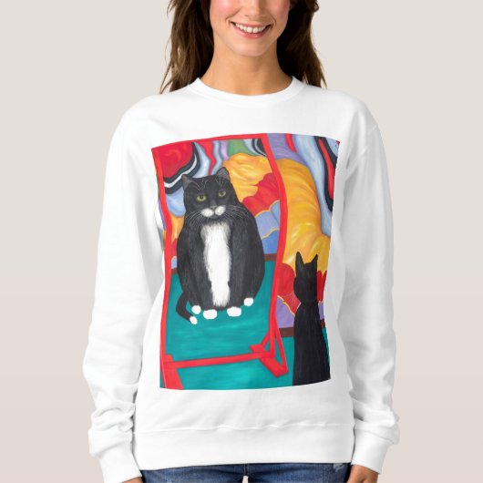 Tuxedo Fun House Vette Kat Trui (Voorkant)