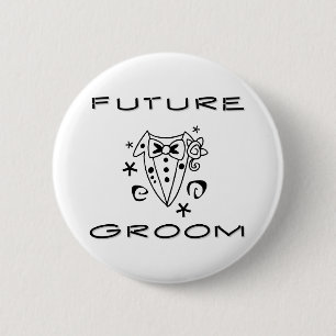 Tuxedo Future Groom Ronde Button 5,7 Cm