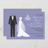 Tuxedo gaat op vioolrepetitie met diner Uitnodigin Kaart (Voorkant / Achterkant)