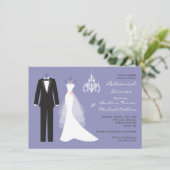 Tuxedo gaat op vioolrepetitie met diner Uitnodigin Kaart (Staand voorkant)