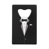 Tuxedo gepersonaliseerde flesopener creditkaart flessenopener (Voorkant)