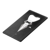 Tuxedo gepersonaliseerde flesopener creditkaart flessenopener (Voorkant Gekanteld)