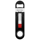 Tuxedo getuige bedankt bruidsflesopener speed flessenopener (Voorkant)