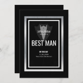 Tuxedo getuige zwart en wit smoking  kaart (Voorkant / Achterkant)