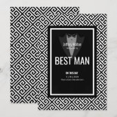 Tuxedo getuige zwart-wit smoking  kaart (Voorkant / Achterkant)