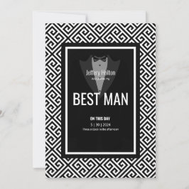 Tuxedo getuige zwart-wit smoking  kaart