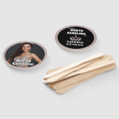 Tuxedo Glitz Pageant Fan Waver 10-pack Handwaaier (Niet-gemonteerd)