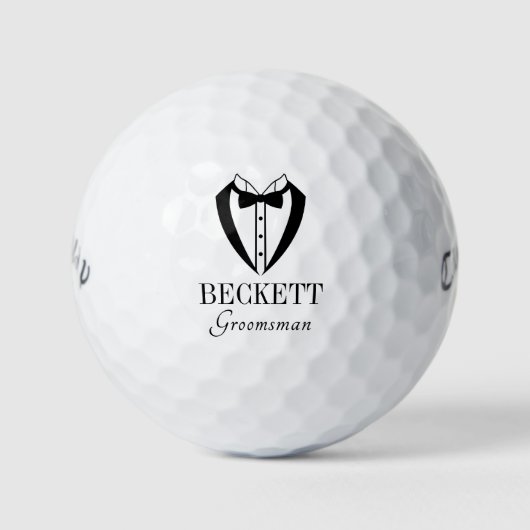 Tuxedo Groomsman Golfballen (Voorkant)