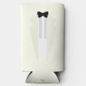 Tuxedo Groomsmen Wedding Koelbox Seltzer Blikjeskoeler (Voorkant)