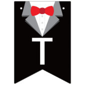 Tuxedo hanger banner, boog Stropdas Vlaggetjes (Derde vlag)
