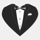 Tuxedo Hart Sticker (Voorkant)