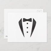 Tuxedo huwelijkscadeaus en rekwisieten voor bruide briefkaart (Voorkant / Achterkant)