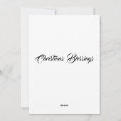 Tuxedo Kat Art Nouveau Vintage Kerstmis Feestdagenkaart (Achterkant)