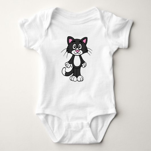 Tuxedo-kat-baby-bodysuit Romper (Voorkant)