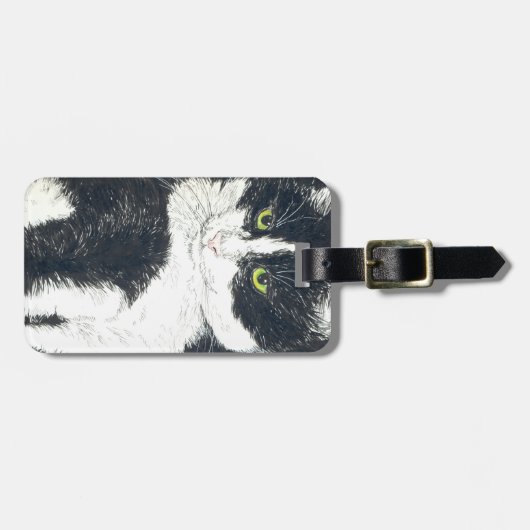 Tuxedo-kat Bagagelabel (Voorkant horizontaal)