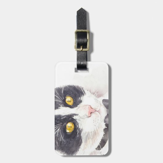 Tuxedo-kat Bagagelabel (Voorkant verticaal)