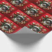 Tuxedo kat cadeaupapier (Hoek)