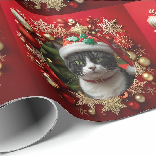 Tuxedo kat cadeaupapier