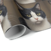Tuxedo kat cadeaupapier (Rol Hoek)