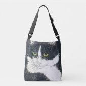 Tuxedo-kat Crossbody Tas (Voorkant)