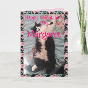 Tuxedo Kat Cute Grappige Valentijnsdag Gelukkige D Kaart