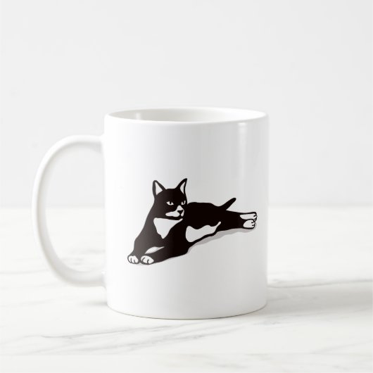 Tuxedo Kat Dame Gift Kat Mam Tuxedo Kat Koffiemok (Links)