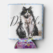 Tuxedo Kat Dank U Zwart-wit Katten Blikjeskoeler (Voorkant)