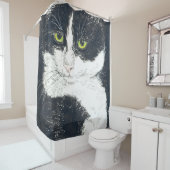 Tuxedo-kat Douchegordijn (In situ)