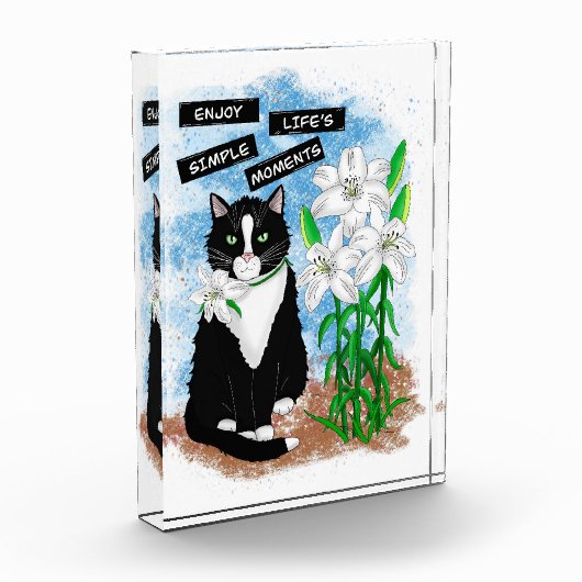 Tuxedo Kat en Lelies | Inspirerend prijsopgave Fotoblokken (Links)